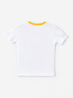 Bisiklet Yaka K?sa Kollu Bask?l? Erkek Bebek Ti??rt - Waikiki фото 2