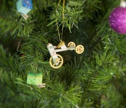 Елочная игрушка - Детский велосипед 1013 Classic Yellow Wheels