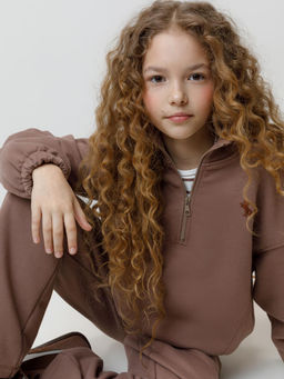 КР 302821/капучино к633 джемпер (свитшот) для дев - Crockid фото 3