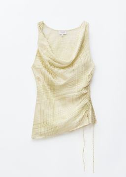 Top con cuello chal y cord?n de ajuste - H&m фото 3
