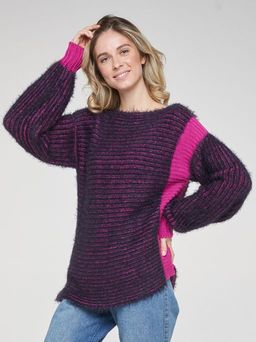 Джемпер женский BY202-40071. 3527/18-2328 т.синий/деликатная фуксия