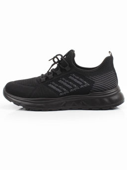 03-TEX-D01-07 BLACK Кроссовки летние мужские (текстиль)