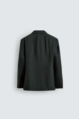 DOUBLE-BREASTED WOOL BLEND SUIT BLAZER - Zara фото 18