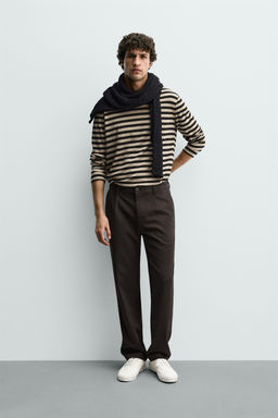 PANTAL?N STRAIGHT FIT CONFORT / Marr?n