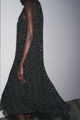 ZW COLLECTION HALTER POLKA DOT DRESS - Zara фото 13