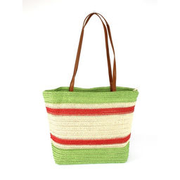 Сумка пляжная текстиль SNX-041, 1отд, беж/зеленый 265634 - Adelia фото 2