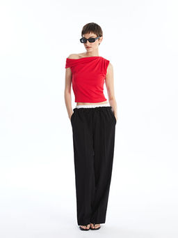 Beli Lastikli Loose Fit Kad?n Pantolon