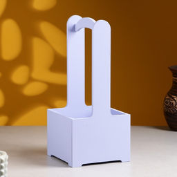 Кашпо - ящик деревянный 13,5х13,5х30 см Лавандовый - Дарим красиво фото 2