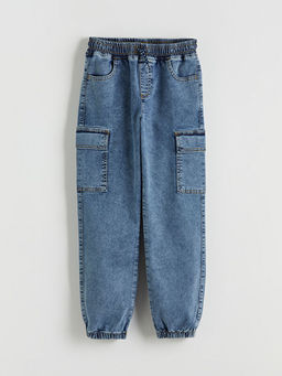 Erkek ?ocuk Kargo Jean Pantolon