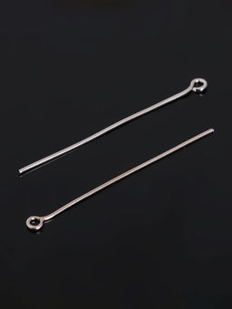 Штифт с петлёй СМ-1087, 4 см, упаковка 100 г, цвет серебро