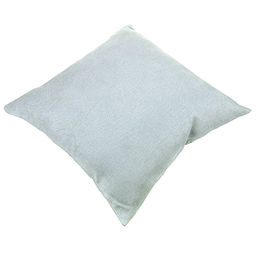 Наволочка декоративная 43х43см "Диванная" серый, искусственная ткань, на молнии (Китай)