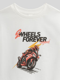 Футболка детская для мальчиков Acoola Valar белая фото 4