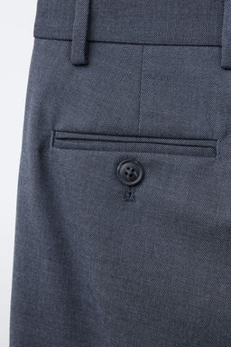 TEXTURED SUIT TROUSERS - Zara фото 4