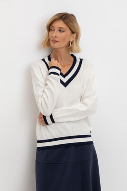 ЕВ 30204/молочный джемпер жен