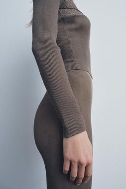 KNIT V-NECK TOP - Zara фото 3