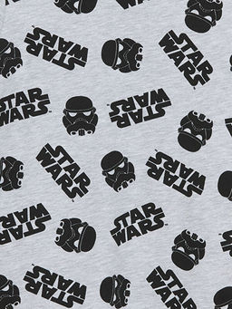 Bisiklet Yaka Star Wars Bask?l? Uzun Kollu Erkek ?ocuk Pijama Tak?m? - Waikiki фото 3