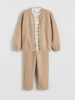 Bisiklet Yaka Erkek ?ocuk Tak?m 3l?