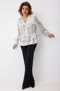 Блуза BegiModa 4146 круги на белом