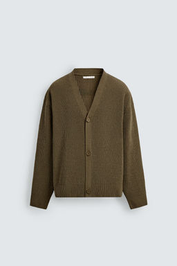 TEXTURED RELAXED FIT CARDIGAN - Zara фото 15