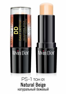 Alvin Dor PS-1 Корректор-стик DD 3х1daily defence тон 01 натуральный бежевый 9гр