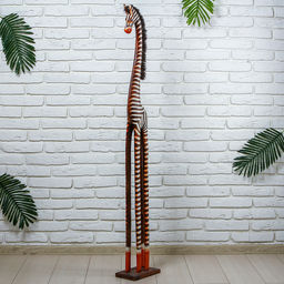 Сувенир «Зебра» 23×15×150 см, дерево