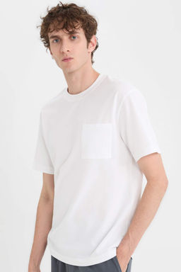 New Regular Fit Bisiklet Yaka K?sa Kollu Basic Duz Pike Tisort - Defacto фото 4