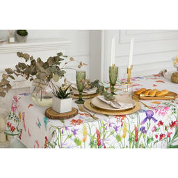 Скатерть Этель Луговые цветы 110?150 см, 100 % хлопок, саржа 190 г/м?