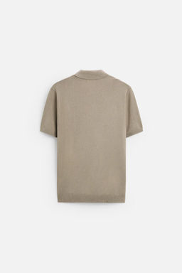 VISCOSE BLEND KNIT POLO SHIRT - Zara фото 31