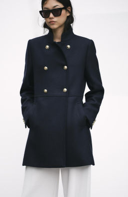 WOOL BLEND DOUBLE-BREASTED COAT - Zara фото 15