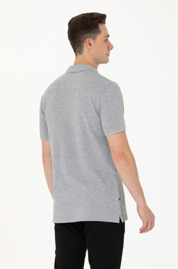 Мужская серая меланжевая базовая футболка - U.s. polo assn фото 19