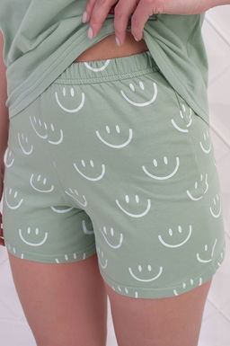 Арт. 9141 Пижама с шортами 42-50 (5 шт) Цвет:верх-полынь,низ-полынь - Калинка фото 6