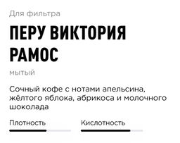 Кофе Tasty Coffee Перу Виктория Рамос мытой обработки  фото 3