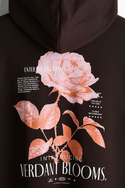Sudadera con motivo y capucha Relaxed Fit - H&m фото 7