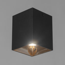 Светильник «Кубик» LED 4000К 10 Вт DIM220 черный золото 7.5×7.5×9.5 см