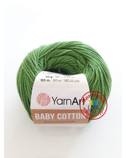 Беби коттон (Baby cotton) пряжа YarnArt 50%хлопок 50%акрил10x50г/165м