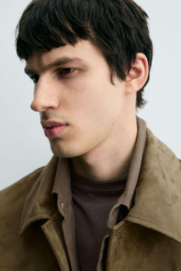 FAUX SUEDE REGULAR FIT JACKET - Zara фото 8
