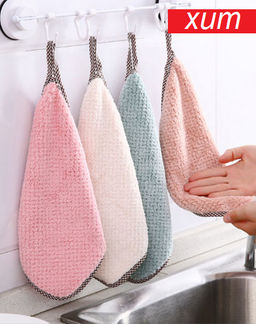 Салфетка из микрофибры с петлей тонкая, 24*23 см