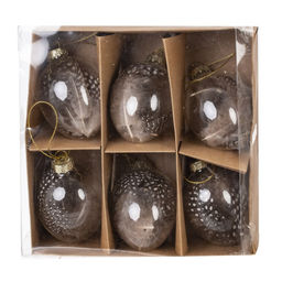 Набор из 6-ти изделий декоративных подвесных "Яйцо пасхальное" (6*9), L19 W19,5 H6 см