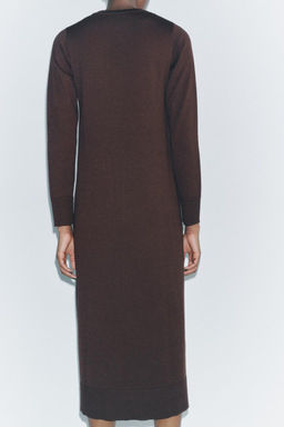 LONG PLAIN KNIT DRESS - Zara фото 3