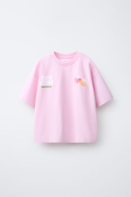 CAMISETA ESTAMPADA MOCHI / Rosa - Zara фото 3