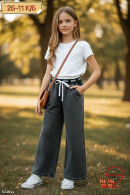 Штаны для девочки без начеса