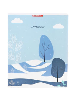 Тетрадь 48 листов, в клетку «Времена года», мелованный картон, МИКС