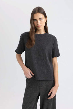 Футболка с короткими рукавами и круглым вырезом Relax Fit