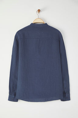 TRENDYOL MAN Kahverengi Regular Limited Edition %100 Keten Gomlek TMNSS24GO00057 - Trendyolmilla фото 15