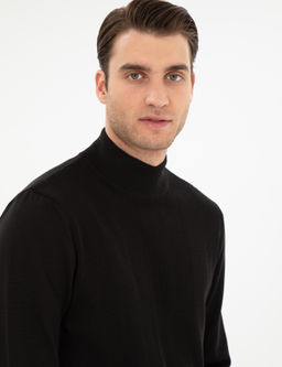 Siyah Slim Fit Kazak - Pierre cardin фото 2