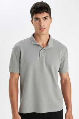 Regular Fit Basic Duz K?sa Kollu Polo Tisort - Defacto фото 3