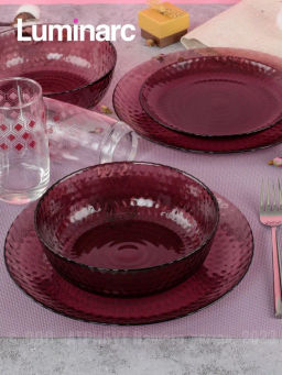 Набор столовый ИДИЛЛИЯ ЛИЛАК 16пр со стаканами РОМБ ЛИЛАК 330мл арт.S1301 /Люминарк/ - Luminarc фото 5