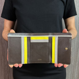 Итальянский кожаный кошелек DuDu серии Pemba | кофейно-коричневый - Dudubags фото 7