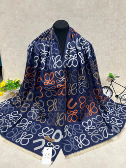 Мягкий палантин из кашемира мультицвет