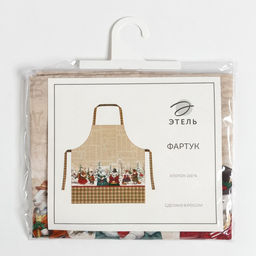 Фартук новогодний «Этель» Winter holidays 60×70 см, 100% хлопок, саржа 190 г/м²